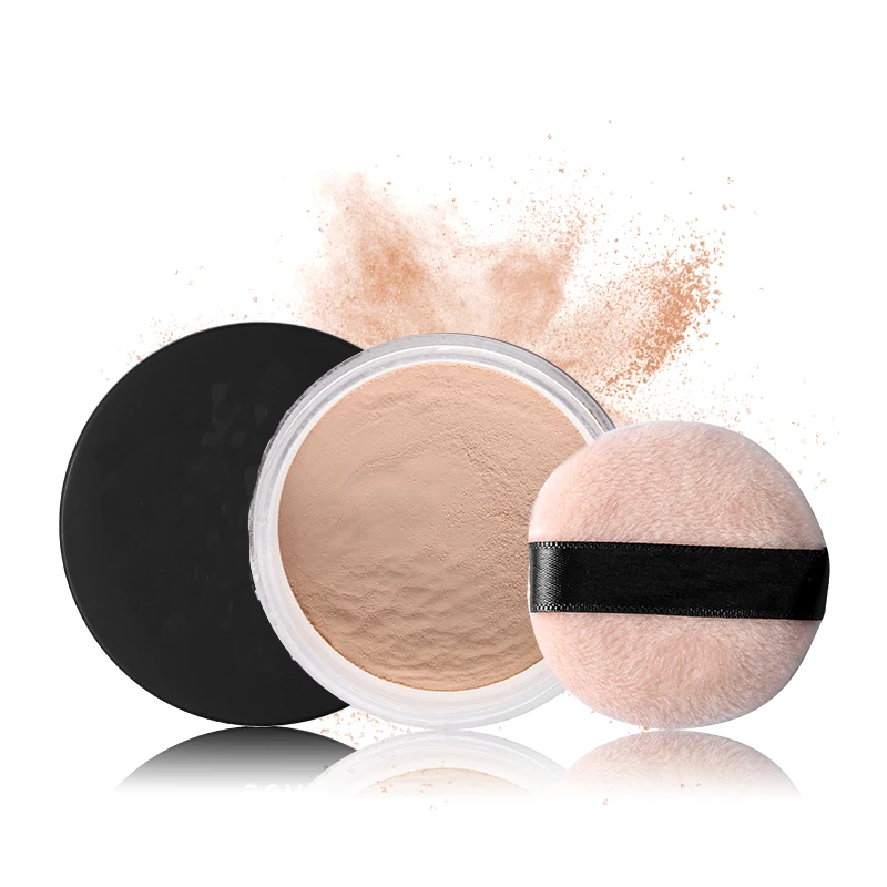 Shimmer Matte Loose Setting Powder Oil Free Mineral Translucent Face Powder Palette Silky Skin Finish Powder Makeup