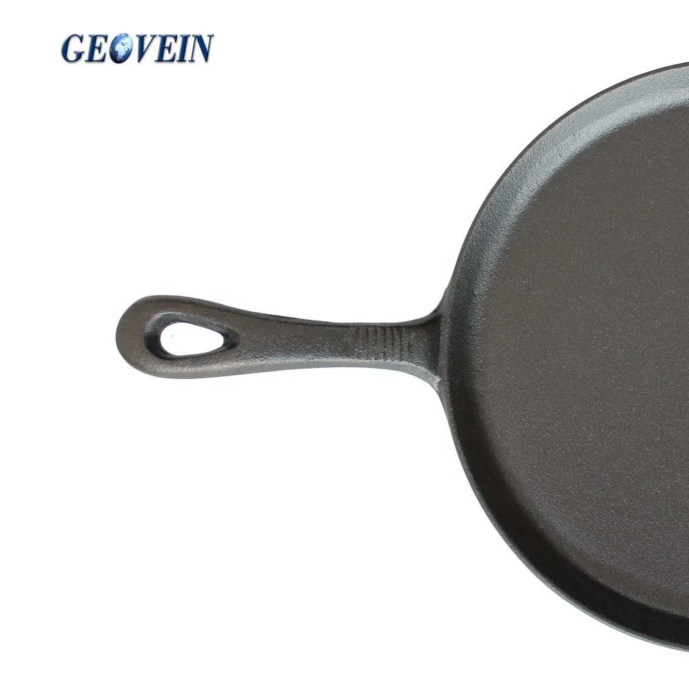 flat large cast iron griddle pan