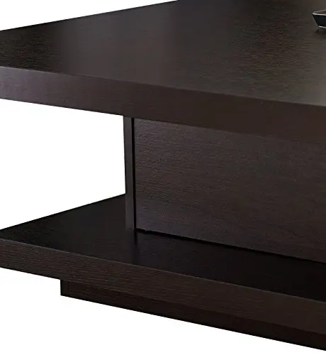 2023 Wooden Square Coffee Table Simple Modern Coffee Table for Living Room Furniture