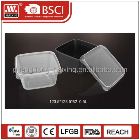 Haixing Plastic Clear Plastic Disposable Microwave Food Container