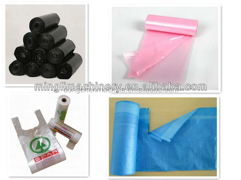 Пластиковые полиэтиленовые пакеты, домашний мешок для мусора на рулоне, машина для производства