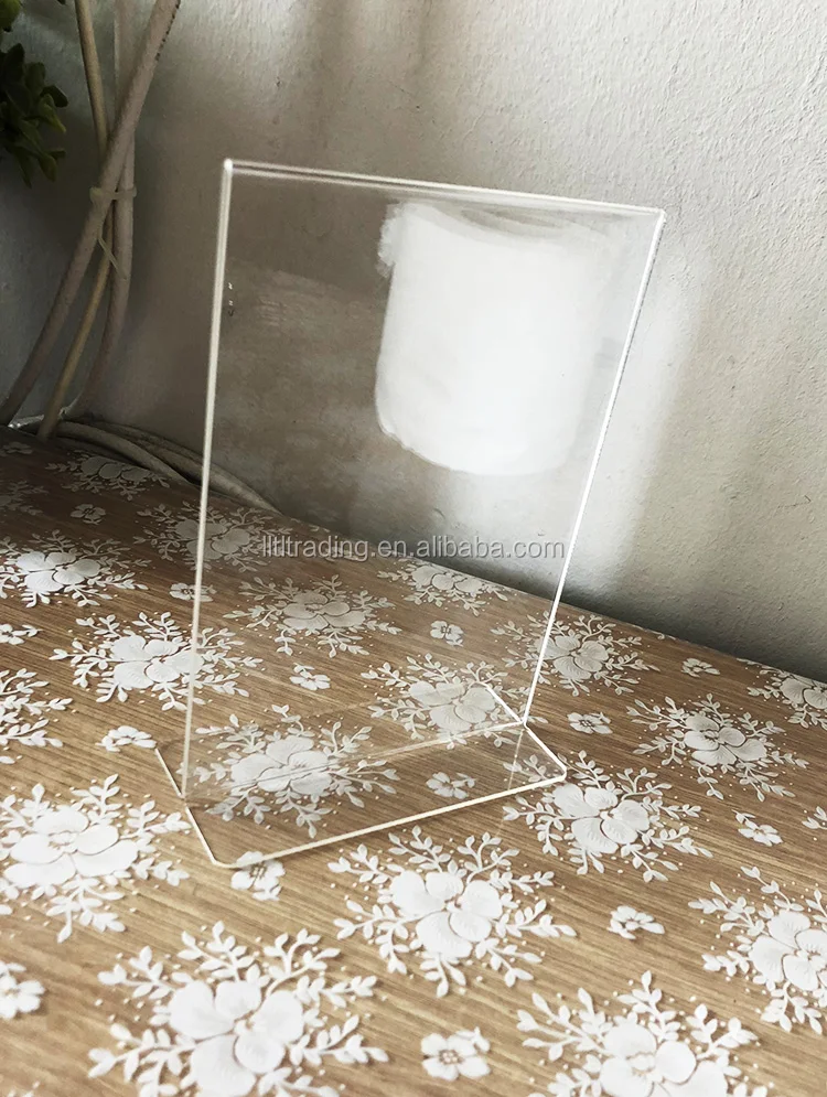 
 Прозрачный держатель для меню размеров А3, индивидуальный пластиковый держатель для меню из плексигласа формата А4, А5, акриловый держатель для меню на стол  