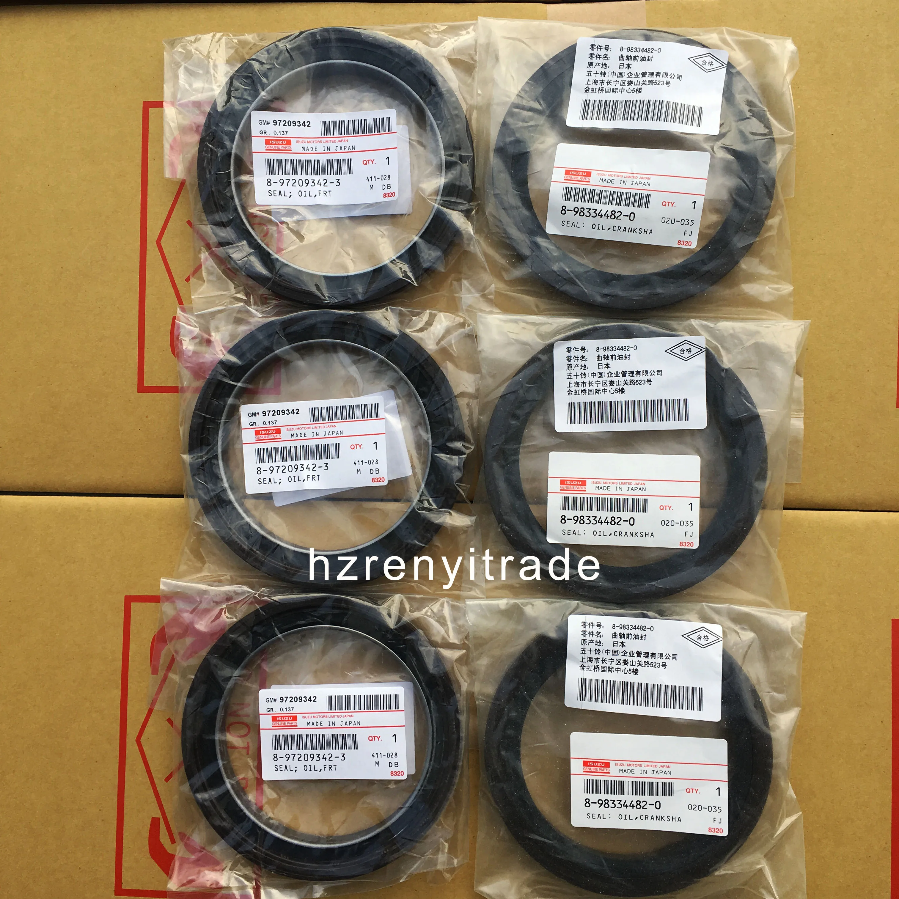 Genuine Parts Japan 6HK1 Crankshaft Oil Seal Front and Rear