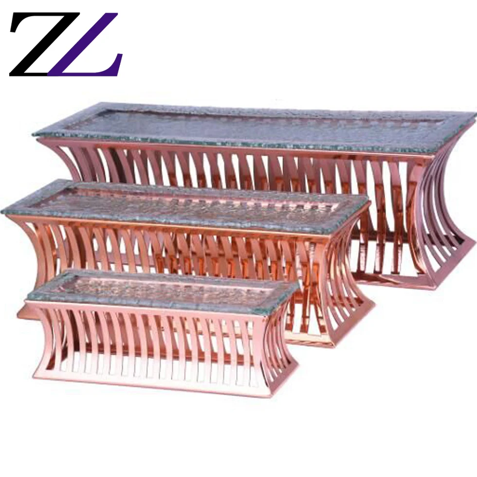 Zhuolin Pratos Para Buffet No Atacado Dessert Stand Serving Platter Banquet Party Decoration Equipment Catering Buffet Displays
