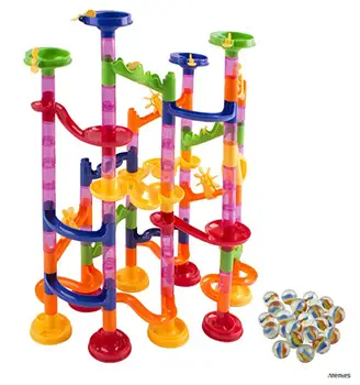 Marble Run Race Coaster 105 Piece Set With 75 Building Blocks Plus 30 ...