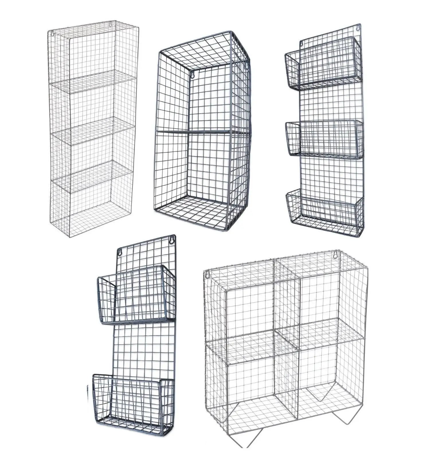 Porte-revues Mural En Métal - Organisateur Pour Magazines, Journaux, Fichiers - 26x25 Cm - 9