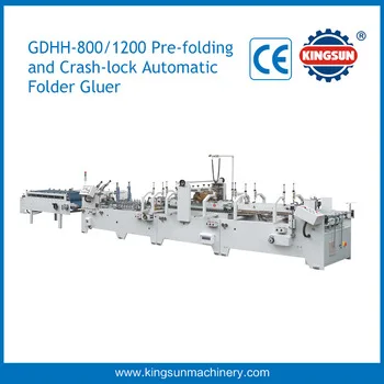 Изхх предварительно складной и нижний замок коробки пижамы three point, автоматическая машина для склейки папок