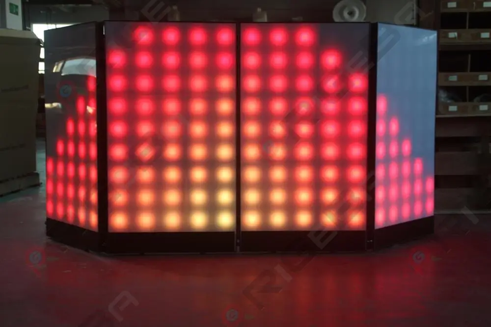 LED Digital Video DJ Booth Facade - RIGEBA Manufacturer