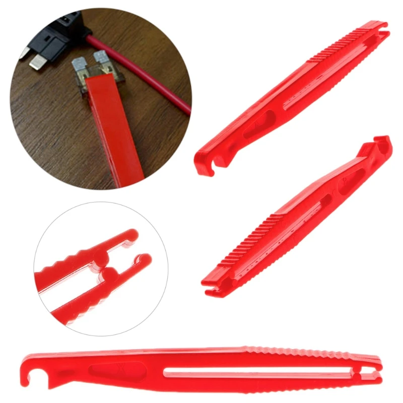 Universal Car Auto Fuse Puller Clip Extraction Security Tools Red Durable 
