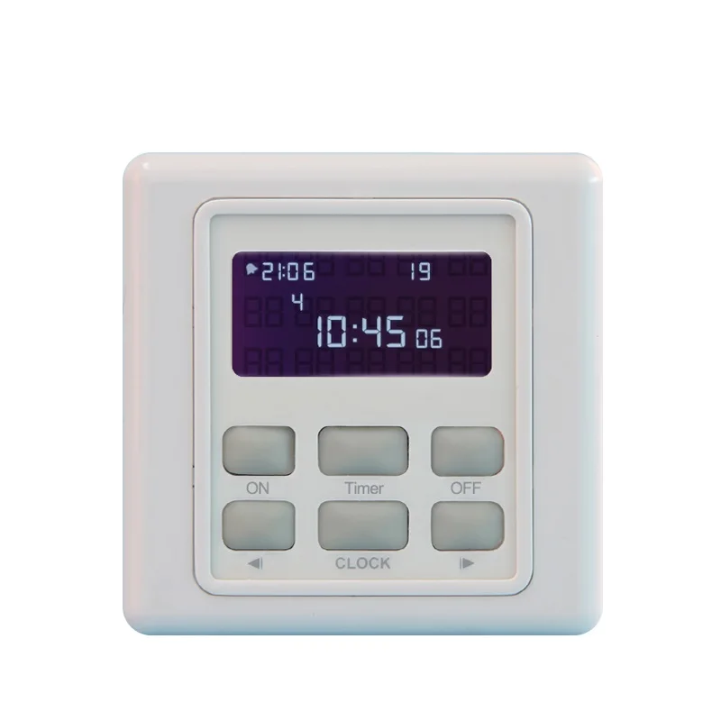 
 Программируемый Электрический цифровой Таймер 110-220 В, 7 дней, с 20 настройками включения/выключения ежедневно  