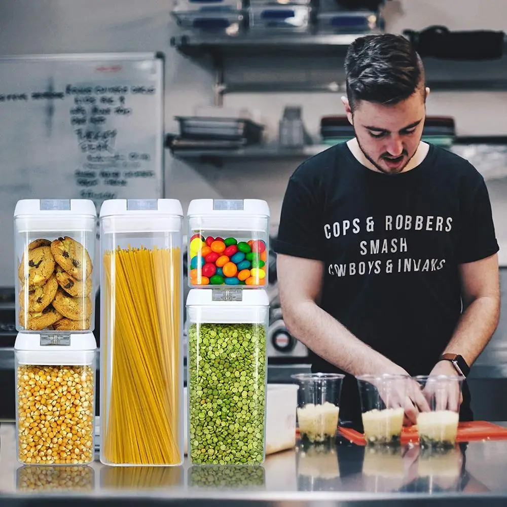 5 шт. экологически чистые пластиковые герметичные контейнеры для хранения пищевых