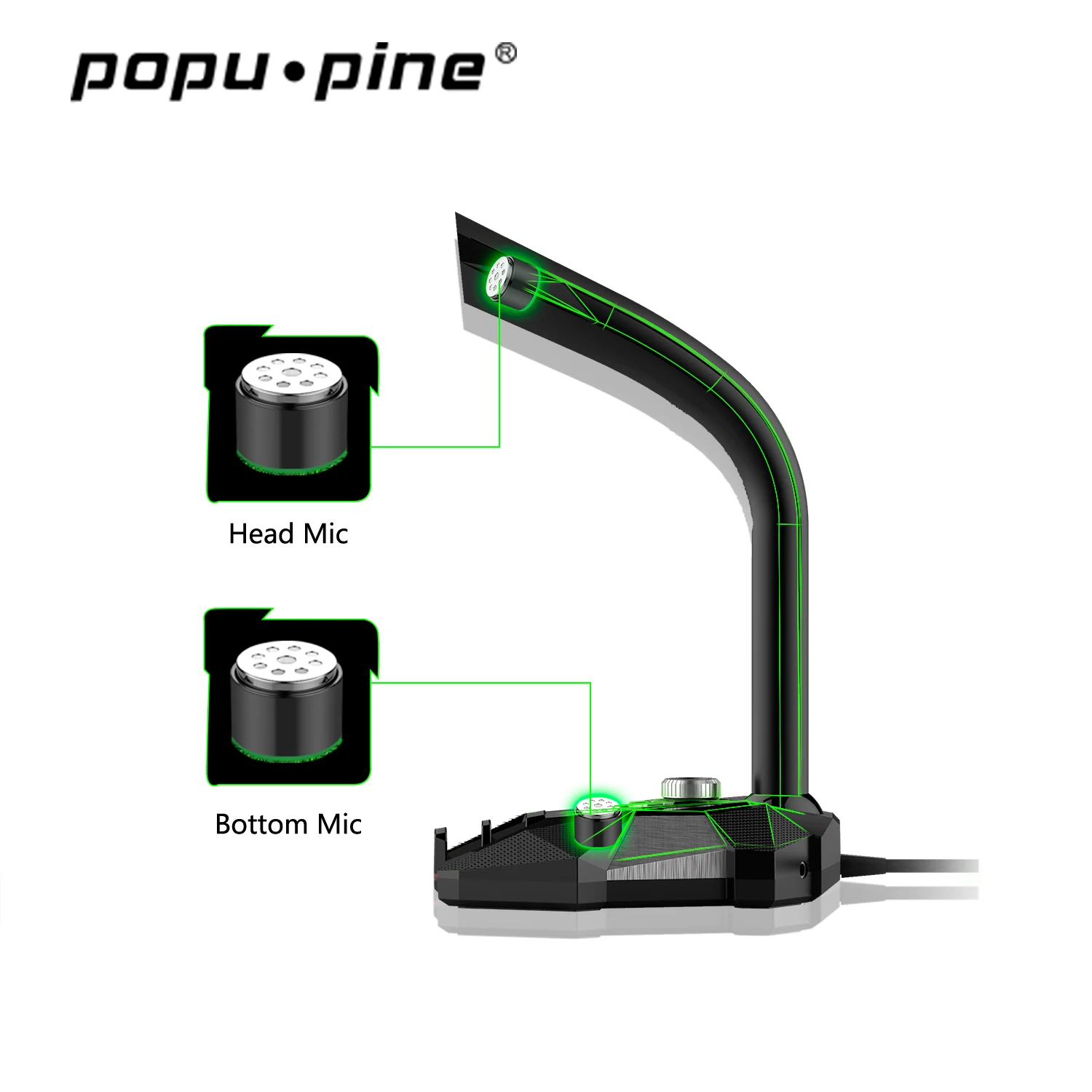 3,5 мм игровой компьютерный микрофон, настольный ноутбук, стерео видео Recrd