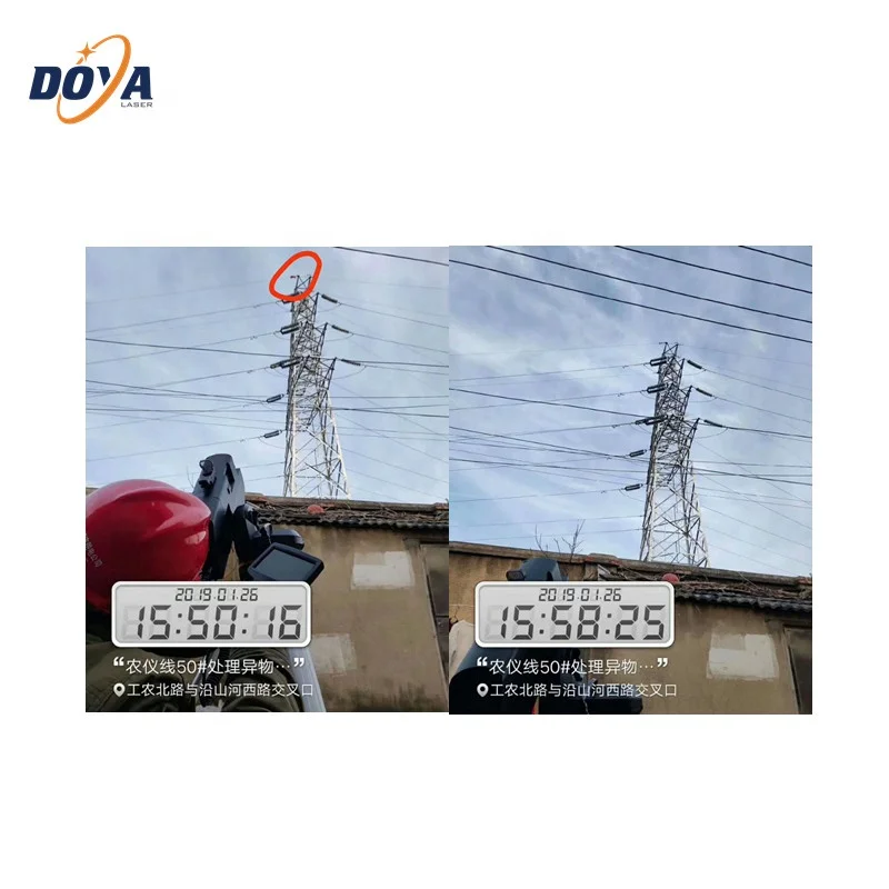 Laser Obstacle Remover  Litter Removal Cleaning Machine for  Grid  High Voltage Transmission Overhead Power Line