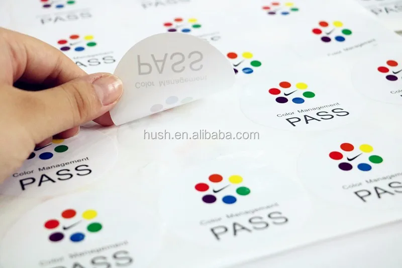 Customized Waterproof Die Cut Stickers Logo Label Printed Permanent 80 ...