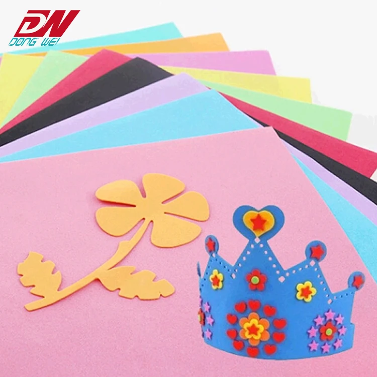 Безвкусный цветной пенопласт EVA, пенопластовый рулон EVA, изделия для высечки EVA, изготовленные детьми вручную