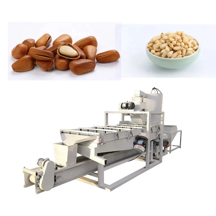 Commercial Use Cedar Nut Processing Shelling Pine Nut Peeling Machine