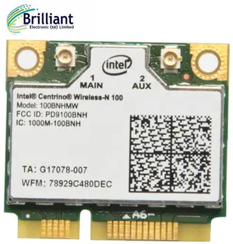 150Mbps Wifi Notebook Wlan PCIe Network Adapter For Intel Centrino Wireless-N 100 100BNHMW 802.11b/g/n 150M Half Mini PCI-E Card