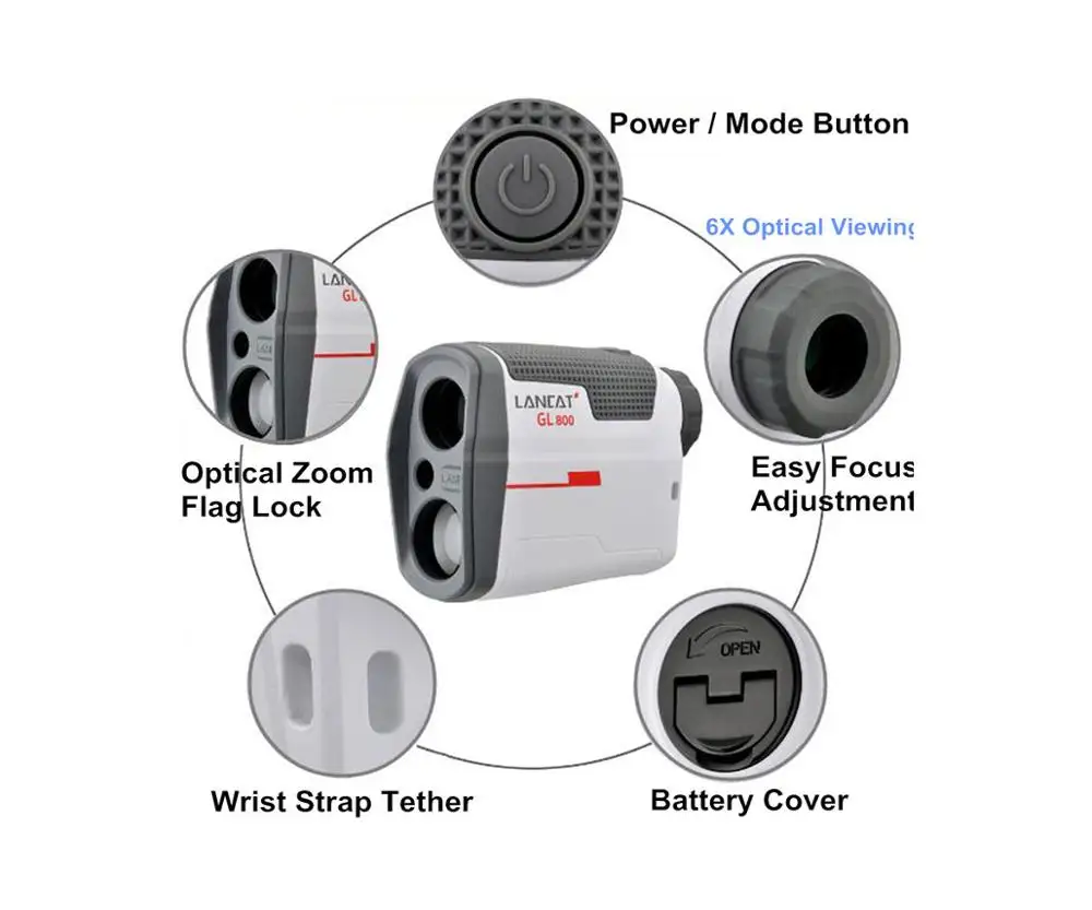防水800Mフラッグロッキングゴルフレンジファインダーレーザー距離測定