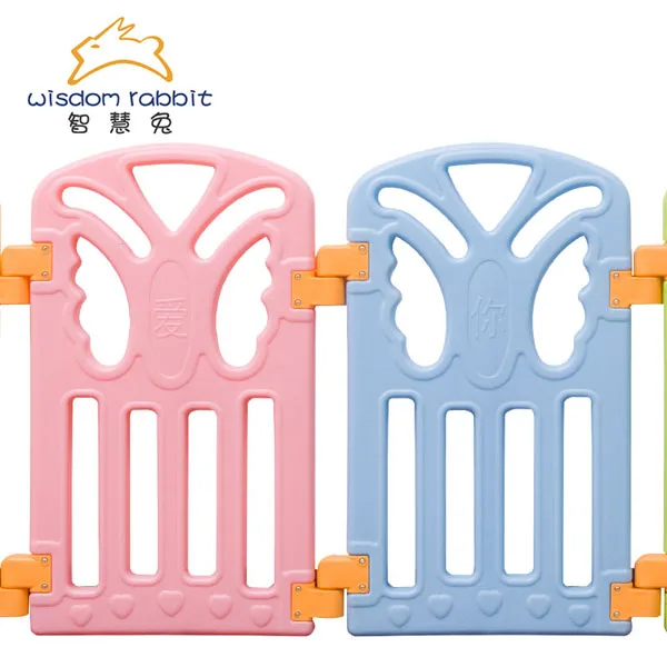 New Design of 8 Panels Colorful Folding Plastic Baby Playpen Baby Fence