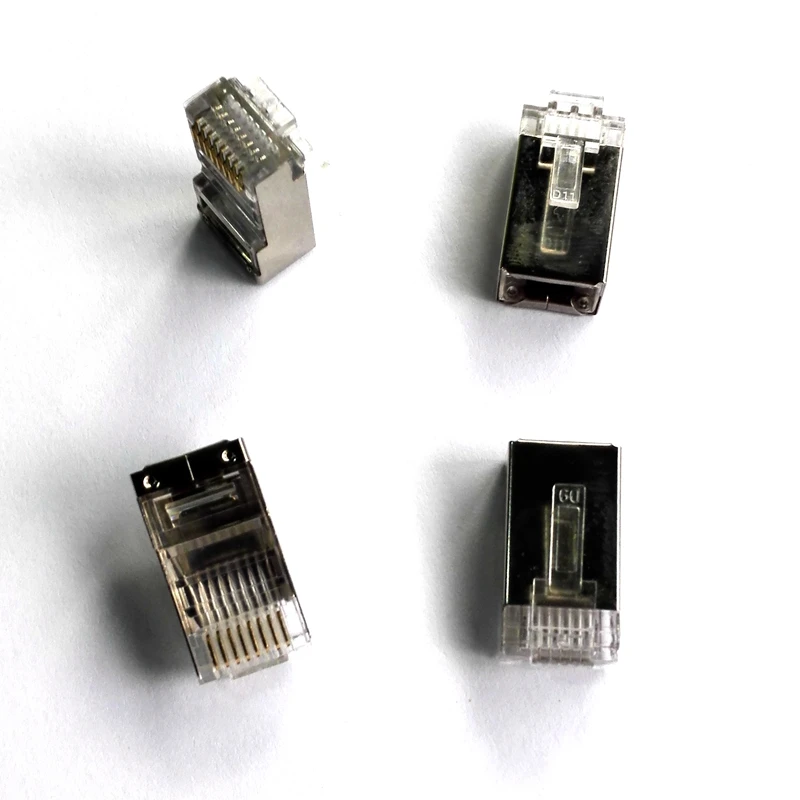 RJ45 Crystal Header, RJ11 RJ10 4P4C Telephone Connector Telephone, Network Wiring System Rj45 Connector