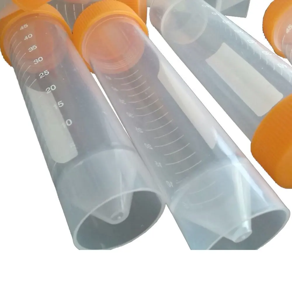 50 мл мочеобразная пластиковая плоская Микроцентрифуга с винтовой крышкой