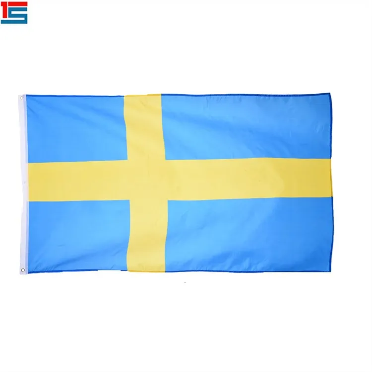 Direct Selling 90 X 150cm Digital Printing Big Swedish Flag Buy Swedish Flag Big Flag Flag Printing Product On Alibaba Com