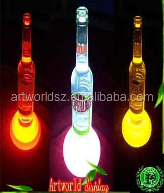 Base Luminosa Rotonda A LED 8,5 Cm Con Luci Multicolori | Supporto Illuminato Per Bottiglie In Vetro 3D E Statue Di Cristallo | Alimentazione A Batterie | Espositore Decorativo - 6