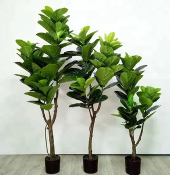 1.8m 180cm Indoor Decoration Faux Planta Potted Artificial Ficus Lyrata Tree