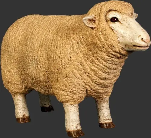 Factory Outlet Animal Sculpture Life Size Colorful Resin Sheep Statue for Garden