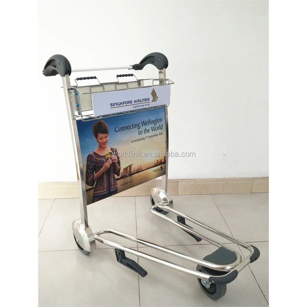3 Wheels Aluminum Alloy Airport Luggage Trolley,Airport Cart,Airport