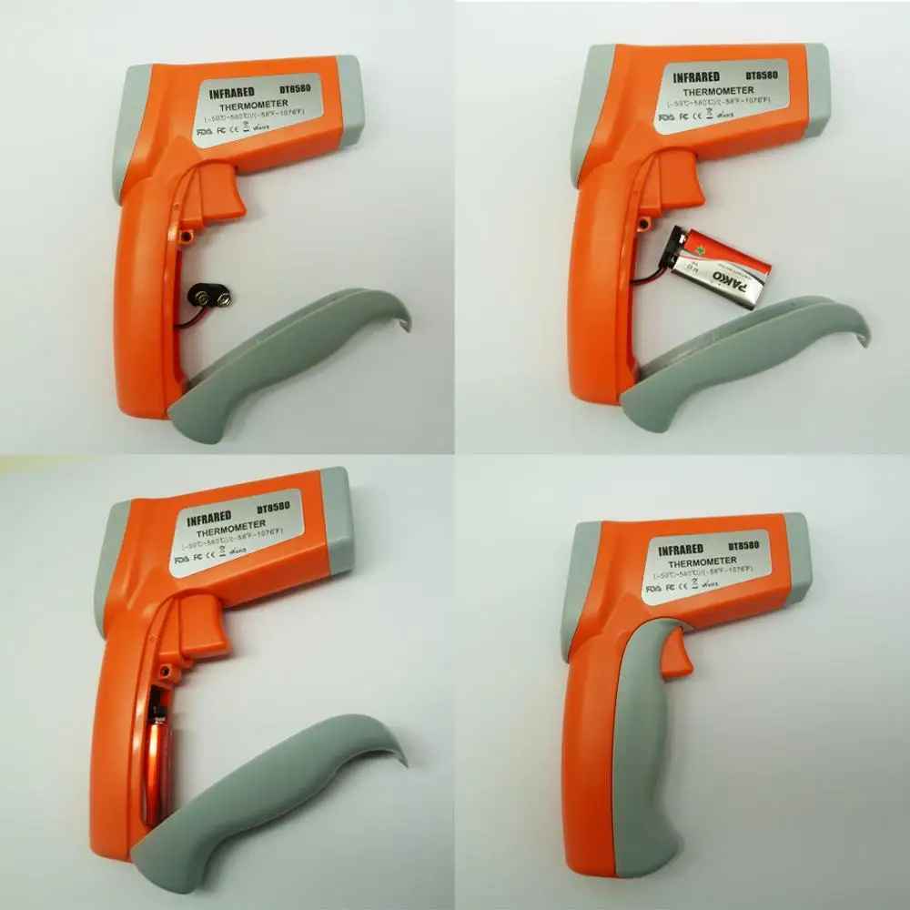 Dual Laser Handheld Digital Thermometer DT8580 Infrared Temperature Sensor ABS for Industrial Use Low Price OEM Customizable