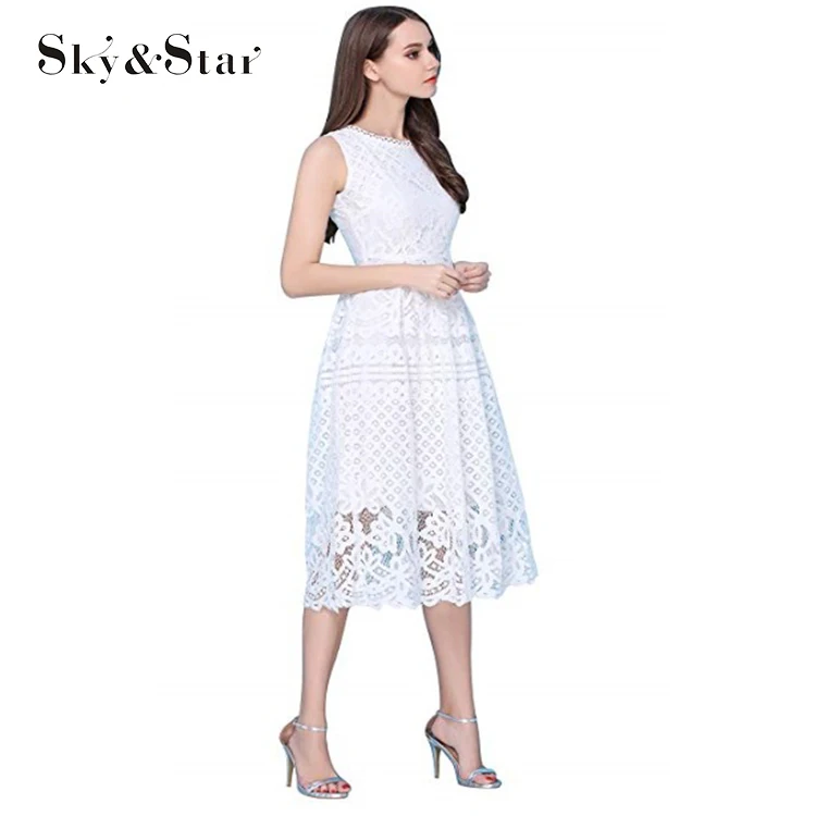 Womens Fashion Sleeveless Lace Fit Flare Elegant Wholesale Cocktail Dress  Party Girl White Dress - Buy Girl White Dress,Cocktail Dress,Dress Party  Product on Alibaba.com