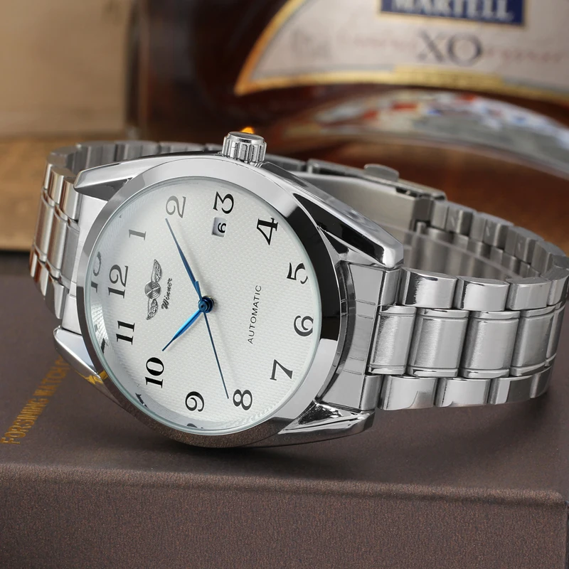 T-Winner Luxury Blue Analog Mechanical Watch
