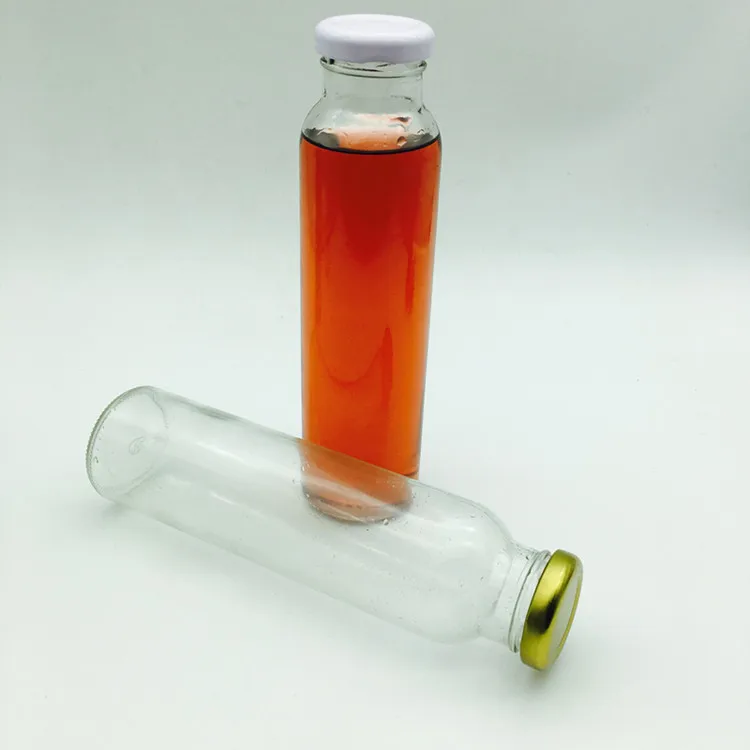Cordial Glass Bottle for Juice and Soya Milk Coconut Milk With 38 mm Lug Lid 300ml