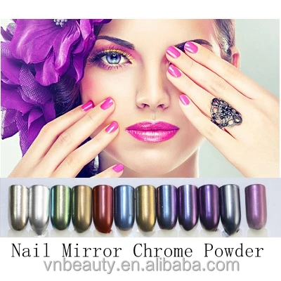 
nail art glitter aurora mirror chrome effect nail pigment powder coating 