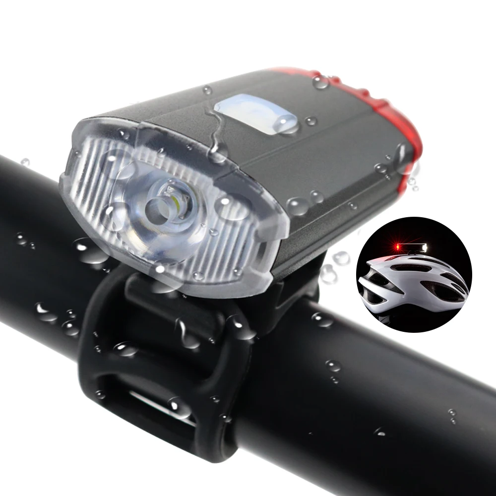 200 lumen Aluminum alloy usb rechargeable led Helmet bicycle bike front light