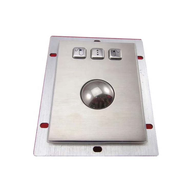 Three Keys USB Connect Trackball Metal Mouse
