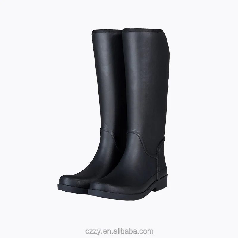 Ladies rain shoes high long waterproof women rubber rain boot