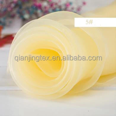 Cheap Price High Density Soft Hand Feel Polyester Matte Organza Fabric for Wedding Dress