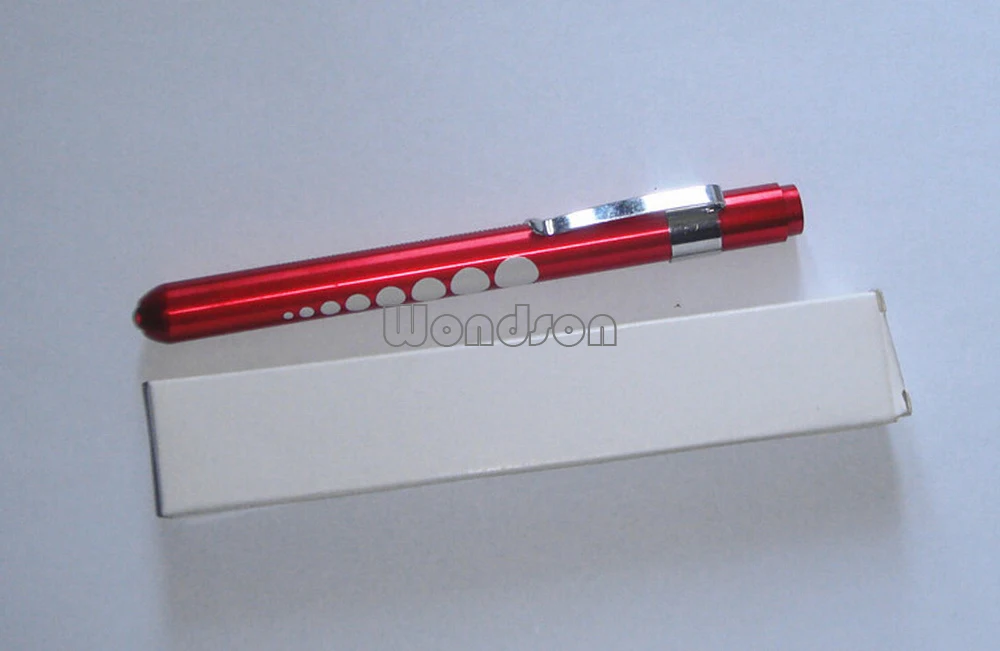 Ручка для диагностики и медицинской помощи легкий фонарик карманный со шкалой