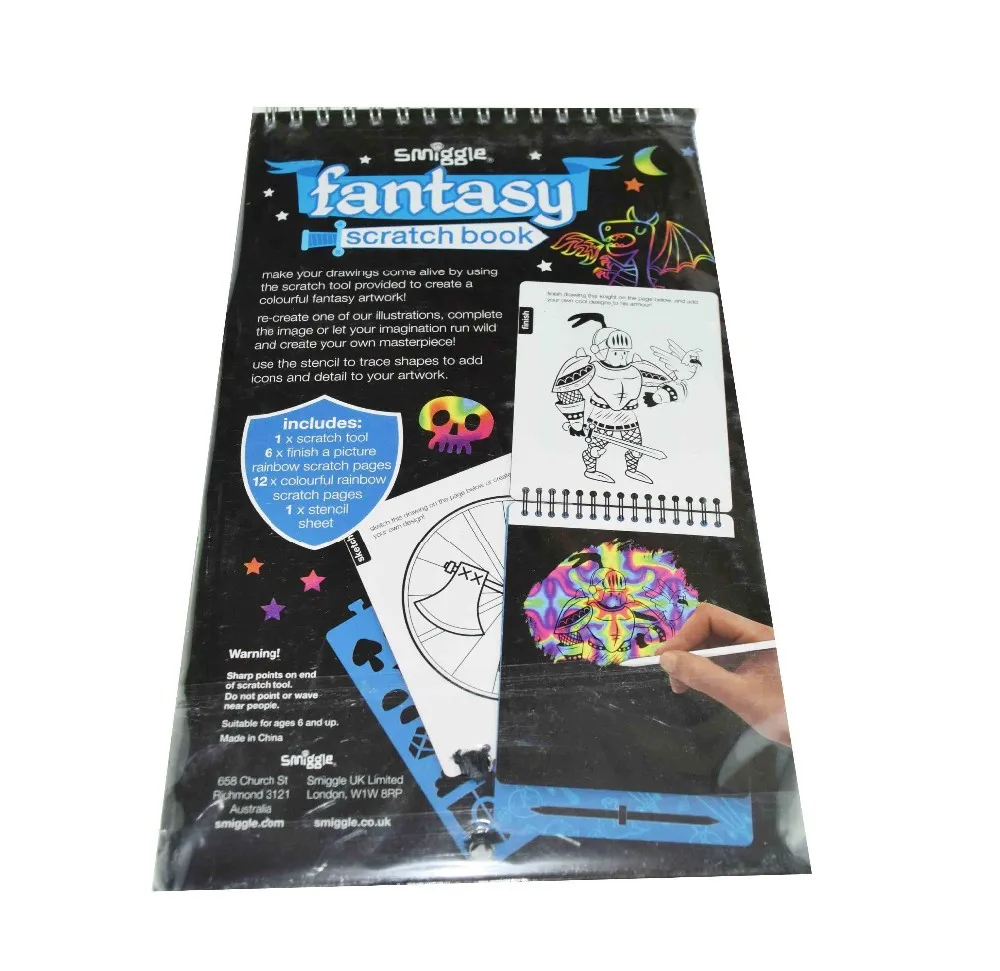 Kids Educational Magic Scratch Card Book