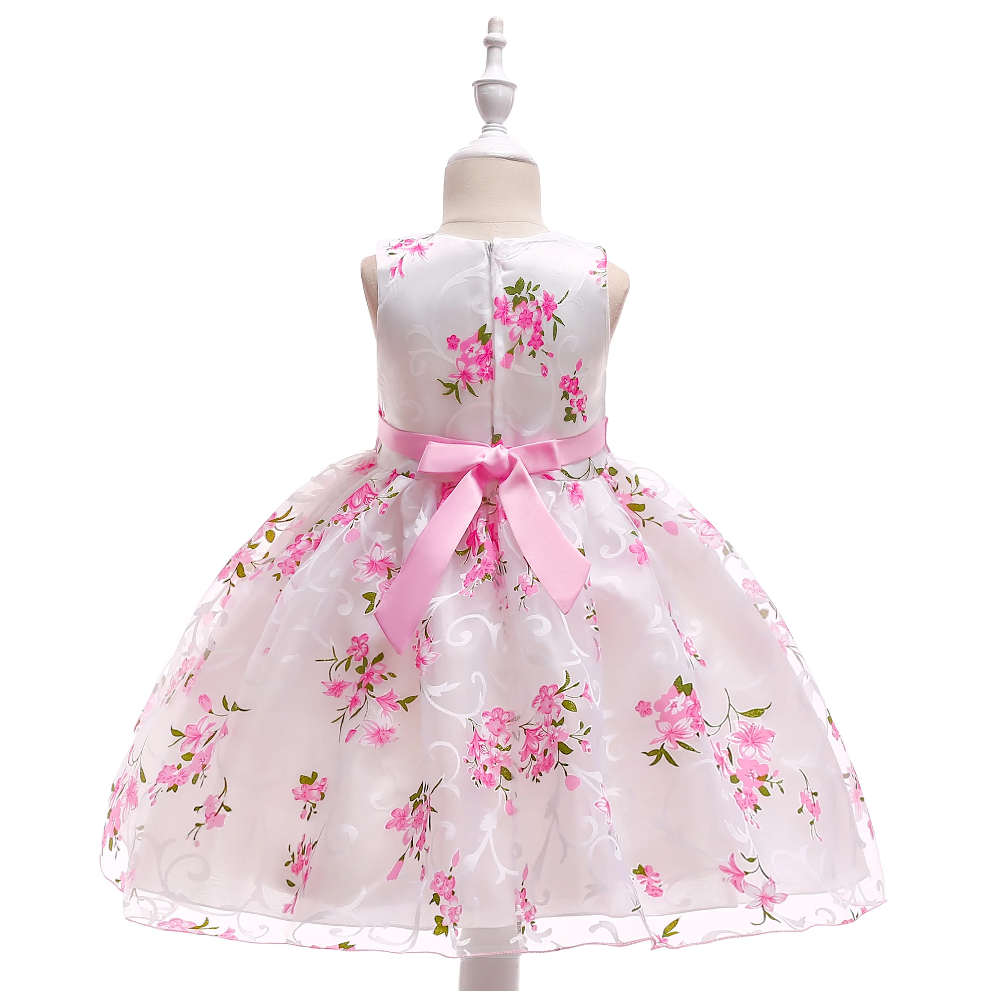 Fancy Store Names China Wholesale Factory Price Linen Baby Kids Girls Evening Summer Flower Dress