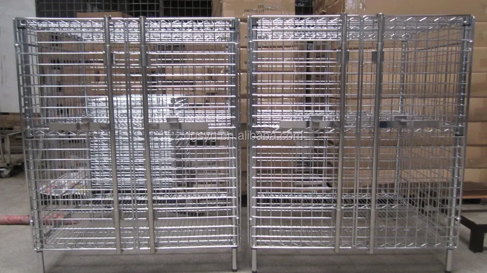 Mobile Standard Wire Security Cage with Doors