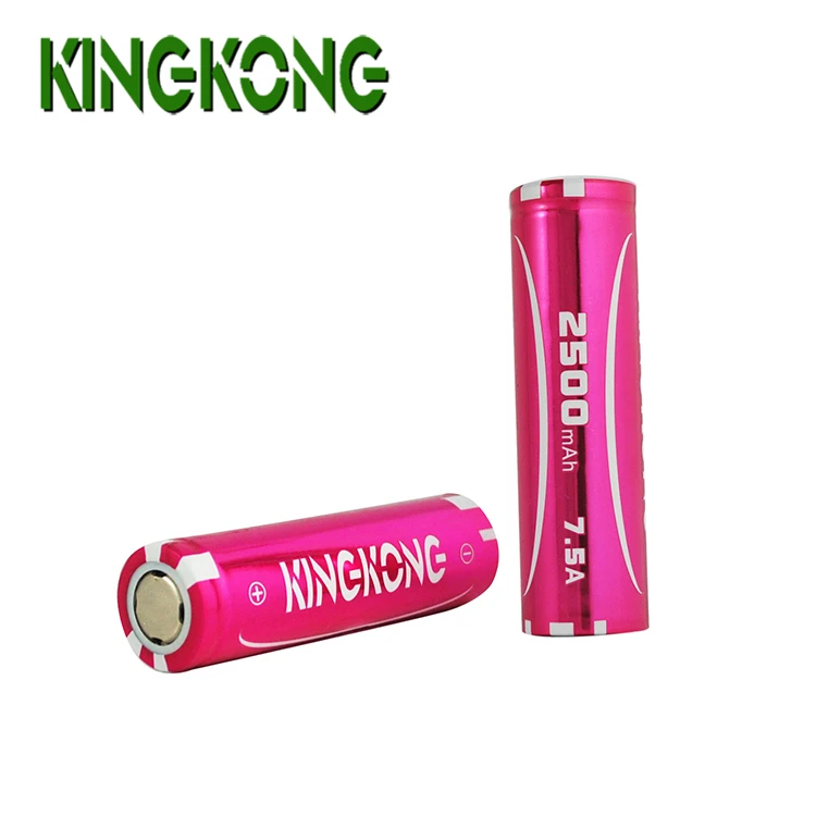 
Новый Kingkong бренд ICR18650 2500 мАч 7.5A 3C 3,7 в высокая скорость цилиндр Колонка литий-ионный аккумулятор 