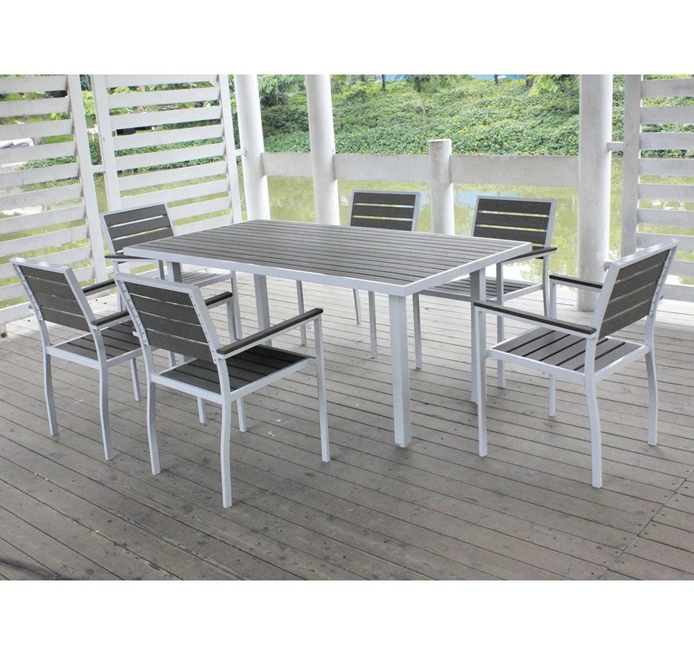 aluminium and composite garden table