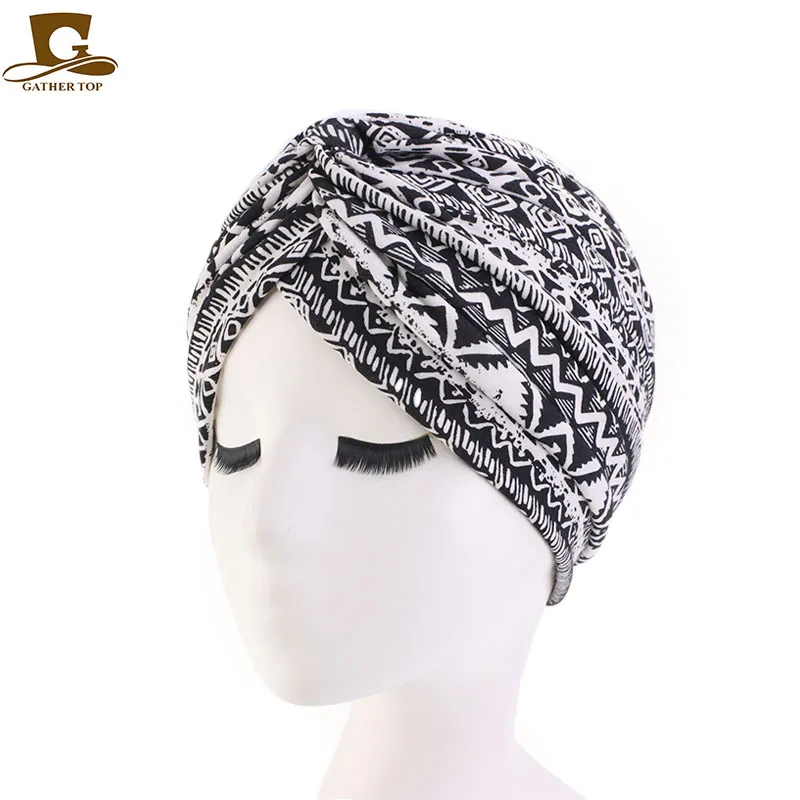 GTOP Wholesale Custom Logo Hair Accessories Cotton Turbans