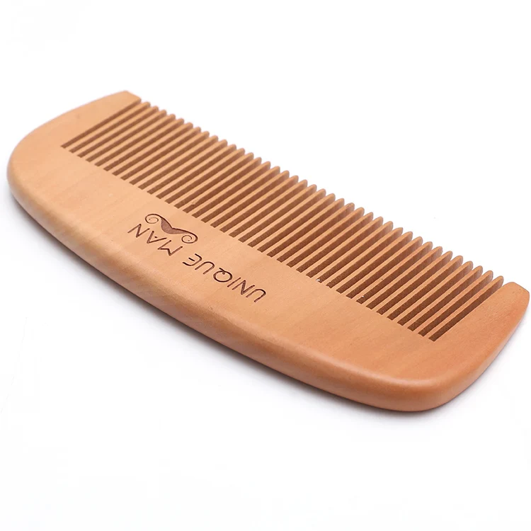 
Лидер продаж на Amazon, деревянная расческа для бороды с логотипом и упаковкой под заказ 
