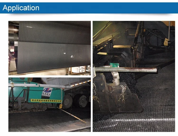 Polyester Geogrid Stitched With Nonwoven Geotextile Fabric Impregnated by Bitumen Civil Engineering