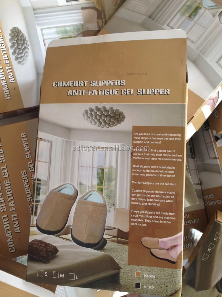 
 Мужские тапочки Zapatillas из пены с эффектом памяти, расслабляющие гелевые тапочки GE05, как показано по телевизору  