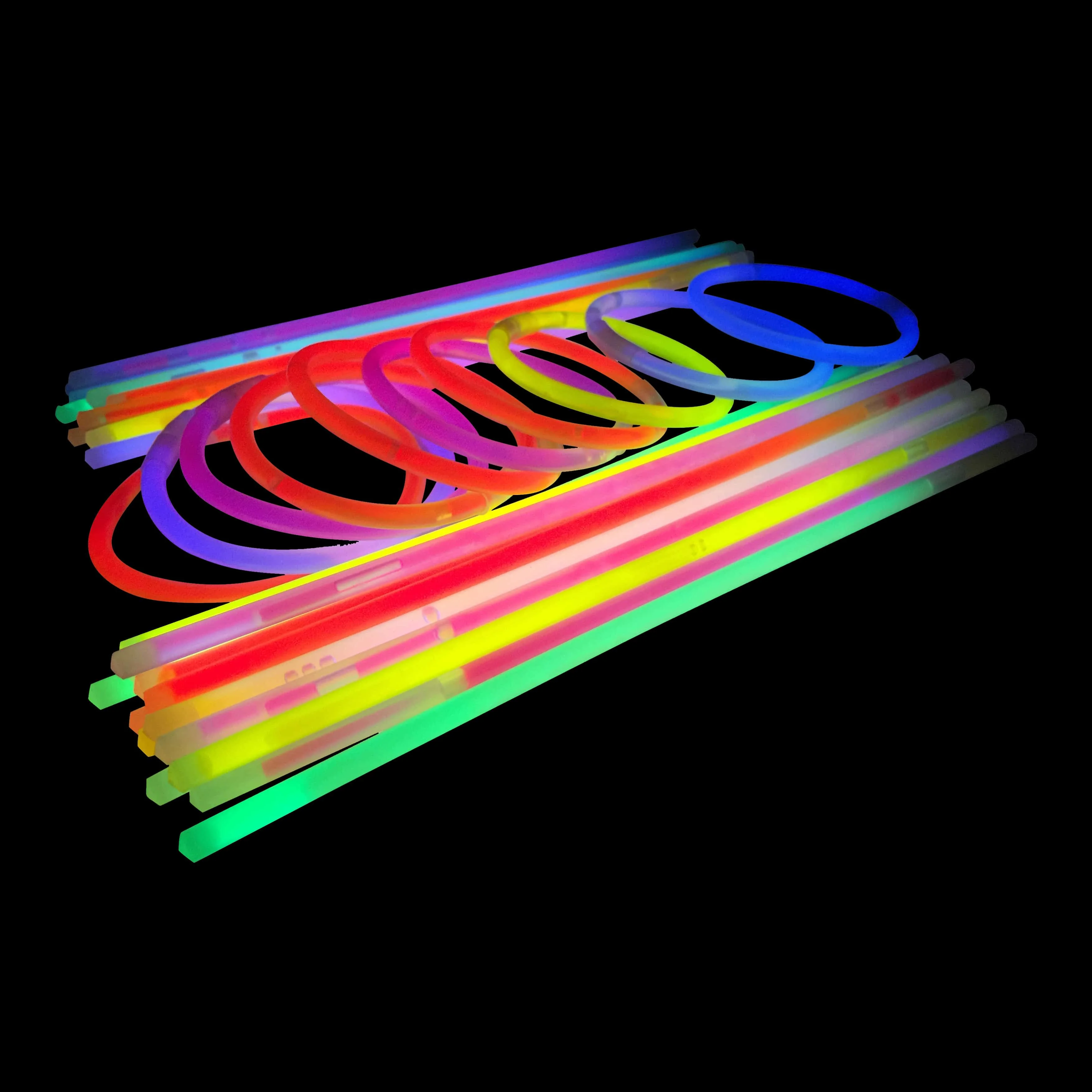 
 Загораются палочки  неоновый светящийся браслет  8 дюймов свет мигает палочки  